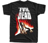MKDHYYKS Men's Evil Dead Movie Black T-Shirt Graphite T Shirt Manches Courtes(X-Large)