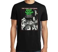 MKDHYYKS PubliciTeeZ Big and Tall Night of The Living Dead Horror Movie T-Shirt Black Manches Courtes(Large)
