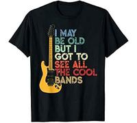 MKDHYYKS Short SleeveI May Be Old But I Got to See All The Cool Bands Vintage Men's Women's T ShirtShirt Top Sweatshirt Manches Courtes(XX-Large)