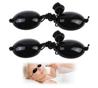 MKEAWWU Lunettes Bronzage, Lunettes De Solarium, Silicone Souple Durable Confortable, Lunettes De Protections Noir Convient À La Clinique De Beauté Ou À La Maison