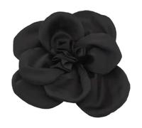 MKEMQXBEP Broche en Tissu à Grande Fleur for Corsage Tendance(Black 1PC_21CM)