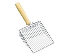 MKEMQXBEP Pelle à litière for Chat avec Manche en Bois et Crochet en Acier Inoxydable, Outil de Nettoyage for Chatons, Produits for Animaux de Compagnie(S2 1pc)