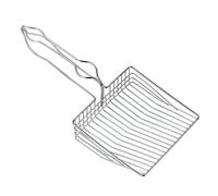 MKEMQXBEP Pelle à litière for Chat avec Manche en Bois et Crochet en Acier Inoxydable, Outil de Nettoyage for Chatons, Produits for Animaux de Compagnie(S4 1pc)
