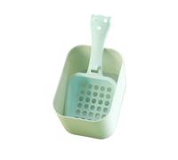 MKEMQXBEP Produits de Nettoyage for Animaux de Compagnie Pelle à litière for Chat Crochet en Plastique intégré(Blue 1set)