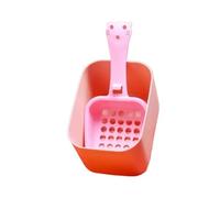 MKEMQXBEP Produits de Nettoyage for Animaux de Compagnie Pelle à litière for Chat Crochet en Plastique intégré(Pink 1SET)