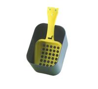 MKEMQXBEP Produits de Nettoyage for Animaux de Compagnie Pelle à litière for Chat Crochet en Plastique intégré(Yellow 1set)