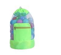 MKEMQXBEP Sac de plage portable pliable, organisateur de jouets de plage, sac à dos de rangement for enfants en plein air(Green 1PC)