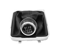 MKGKACVCPT Bouton Avec Cache Pommeau Changement De Vitesse Ajustement Standard Pour VW Pour Passat B6 2005-2010 Élégant Pommeau De Levier 1 * Gear Stick Shift Knob W/Boot Cover(Plastic 6 Speed)