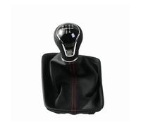 MKGKACVCPT Bouton Avec Cache Pommeau De Vitesse Manuel Remplacement Pour Seat Leon MK3 2012 2020 5 Vitesses/6 Vitesses Élégant Pommeau De Levier 1 Pièce De Levier De Vitesse(5Speed Black Red)
