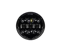 MKGKACVCPT Moto Phares LED Pour Indian Scout Pour V-Star Pour Triumph Phare Avant Universel À LED Voiture Et Moto Compatible Avec DRL H4 5 3 4 Pouces 5.75 Pouces(A)