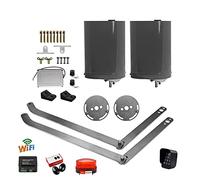 MKHFP PKM-B01 Type Automatique de Bras Pliage incurvé Double oscillant ouvre Moteur jusqu'à 8,2 Pieds ou 330 Livres Porte CA Alimenté Kit d'automatisation de Portail(KIT H)