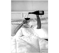 MKHFUW Art mural sur toile noir et blanc photo féministe poster tendance fille mode décoration murale maison - sans cadre (photo 04,30 x 40 cm x 1)