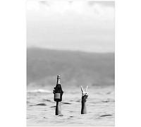 MKHFUW Art mural sur toile noir et blanc photo féministe poster tendance fille mode décoration murale maison - sans cadre (photo 05,50 x 70 cm x 1)