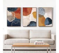 MKHFUW Lot de 3 posters muraux, motifs de feuilles botaniques, abstraits, dessin au trait bohème, femme, sans cadre, design 03, 3 pièces, 70 x 100 cm