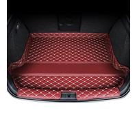 MKHIXTSL Cuir Tapis Coffre Voiture pour Toyota Yaris 4 GR Cross Hybride 2020-2025, Imperméable AntidéRapants Moquettes, Trunk Boot Mat Protection Accessoires avec Doublure Bord Haut, D/Red