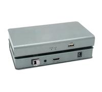 MKHQST Convertisseurs vidéo 20 km KVM Fibre for Extendeur Optique Compatible sur câble Fibre LC Émetteur-récepteur USB prenant en Charge Le Clavier et la Souris
