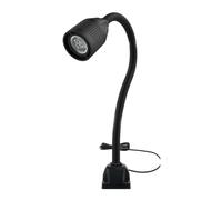 MKHQST Lampe de Travail LED/halogène 3/5/9 W, 24/36/220 col de Cygne, Base magnétique, for établi, Tour, perceuse à Colonne(Fixed LED 3W,220)