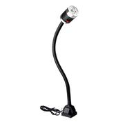 MKHQST Lumière LED for Machine-Outil 3W 6W 9W, Bras Long de 300mm, Lampes Travail for Atelier, Base magnétique/à vis(3W 220 Screw Fixing)