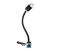 MKHQST Lumière LED for Machine-Outil 3W 6W 9W, Bras Long de 300mm, Lampes Travail for Atelier, Base magnétique/à vis(6W 220 Switch Magnet)