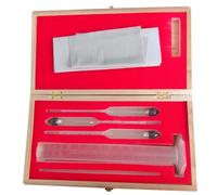 MKHQST Réfractomètre Hydromètre alcoomètre, Ensemble de 3 pièces, échelle 0-100, en Forme Gourde, Disponible dans Une boîte Bois ou Plastique Facile à Utiliser