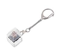 Mking Prerry Gateron MX Switch Porte-clés avec interrupteur mécanique pour interrupteur de clavier, kit de testeur sans lumière LED, jouets anti-stress, cadeau pour soulager le stress, marron