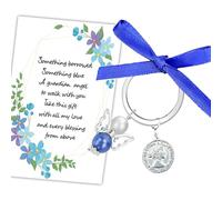MKISHINE Cadeaux de mariage: bouquet d'ange de la part de maman, papa, grand-mère, sœur, amis, pièce de monnaie de six pence de la mariée
