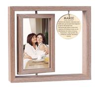 MKISHINE Cadre Photo 10x15 Bois Double Face Cadeau Mamie Original Cadeau Fête Des Grand Mère Idee Cadeau Anniversaire Mamie Cadeau Mamie Noël Personnalisé Cadeaux Photo Grand Mere