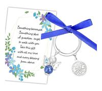MKISHINE Quelque chose de bleu pour future mariée sur les cadeaux de mariage, bouquet d'ange de la part de maman, papa, grand-mère, sœur, amis, pièce de monnaie de six pence de la mariée avec carte de