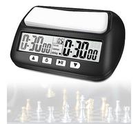 Mkitnvy D'échecs Horloge D'échecs Numérique Professionnelle | pendule echec avec Alarme Portable avec Fonctions De Base, De Retard Et De Temps Positif pour Maison et Tournois