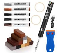Mkitnvy Kit Reparation Carrelage, 21 PCS Cire de Réparation de Meubles, 12 Couleurs Kit Reparation Parquet Stratifié, Wood Repair Kit pour Meubles en Vinyle PVC, Parquet, Bois, Rayures