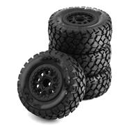 MKIUYVD Accessoires Jouets RC Compatible avec Traxxas pour Slash pour Arrma pour Senton pour HuanQi 727 1/10 rc Cars 4pcs 108mm Short Course Truck Tire Wheel Tire 12mm Hex