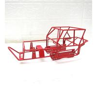 MKIUYVD Accessoires Jouets RC Compatible avec WPL pour C14 C24 C24-1 1/16 RC Pièces De Mise À Niveau du Cadre De Tube Complet Métal pour Le Châssis Métal Cage du Corps Rouge