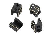 MKIUYVD Accessoires Jouets RC pour AXIAL 90046 90047 SCX10 II AR44 Pièces De Mise À Niveau De Voiture Rc 1/10 Couvercle De Différentiel en Métal Noir Fusées De Direction(F)
