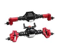 MKIUYVD Accessoires Jouets RC pour Axial SCX10 II 90046 90047 D90 1/10 RC pour Rock Crawler Essieu Portail Avant Et Arrière Alliage D'aluminium CNC Anodisé(Red,Front and Rear)