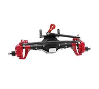 MKIUYVD Accessoires Jouets RC pour Axial SCX10 II 90046 90047 D90 1/10 RC pour Rock Crawler Essieu Portail Avant Et Arrière Alliage D'aluminium CNC Anodisé(Red,Front)