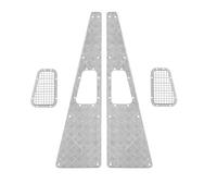 MKIUYVD Accessoires Jouets RC pour Traxxas pour TRX-4 pour TRX4 pour Defender 1/10 RC Pièces De Mise À Niveau Accessoires Voiture Rc Plaque Antidérapante en Métal Grille D'admission(Silver)
