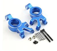 MKIUYVD Accessoires Jouets RC pour Traxxas pour X-maxx 6S 8S 1/5 RC pour Monster Truck, Pièces De Mise À Niveau, Accessoires De Voiture RC, 2 Pièces, Bloc De Direction Avant en Métal(Blue)