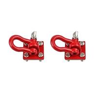 MKIUYVD Accessoires Jouets RC pour Traxxas TRX-4 pour Axial Scx10 90046 pour Wraith D90 Tf2 rc Cars Crochet De Remorquage en Métal Décoration De Chaîne pour 1:10 Rc pour Rock Crawler(Red,A)