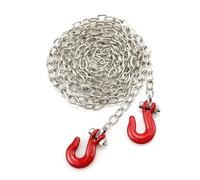 MKIUYVD Accessoires Jouets RC pour Traxxas TRX-4 pour Axial Scx10 90046 pour Wraith D90 Tf2 rc Cars Crochet De Remorquage en Métal Décoration De Chaîne pour 1:10 Rc pour Rock Crawler(Red,C)