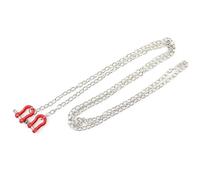 MKIUYVD Accessoires Jouets RC pour Traxxas TRX-4 pour Axial Scx10 90046 pour Wraith D90 Tf2 rc Cars Crochet De Remorquage en Métal Décoration De Chaîne pour 1:10 Rc pour Rock Crawler(Red,B)