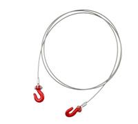 MKIUYVD Accessoires Jouets RC pour Traxxas TRX-4 pour Axial Scx10 90046 pour Wraith D90 Tf2 rc Cars Crochet De Remorquage en Métal Décoration De Chaîne pour 1:10 Rc pour Rock Crawler(Red,D)