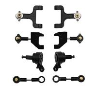 MKIUYVD Accessoires Jouets RC pour WPL D12 D42 Pièces Modifiées Bras Oscillant Supérieur Et Inférieur en Métal Ensemble Coupelles Direction Pièces Mise À Niveau Voiture RC 1/10 Accessoires Rechange