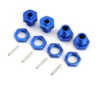 MKIUYVD Accessoires Voitures RC pour Arrma 3S 1/8 pour Typhon 4x4 pour Blx pour 550 pour Mega Metal Adaptateur Moyeu Hexagonal Roue 17 Mm Écrou Pièces Mise Niveau Voiture RC Remplacement(Blue)