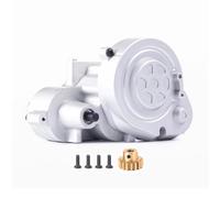 MKIUYVD Accessoires Voitures RC pour Axial pour RBX10 pour Ryft 1/10 Boîte De Transmission Complète en Métal avec Engrenage RC Crawler Car Upgrade Parts Pignon 17T Couleur Laiton(Silver)