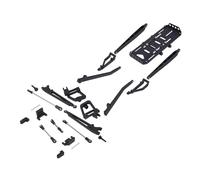 MKIUYVD Accessoires Voitures RC pour Axial pour SCX10 I II 90046 90047 Kit De Conversion Suspension Pré-Runner À Double Poutre en Aluminium 2 Roues Motrices 1/10 RC Crawler Axle Upgrade Parts(Black)