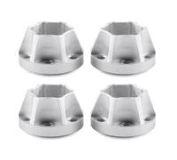 MKIUYVD Accessoires Voitures RC pour Axial pour SCX10 pour Capra Gen8 VS4-10 1.9 2. Aluminium 12mm Moyeu Hexagonal De Roue 1/10 Roues Jante Remplacement RC Pièces Voiture sur Chenilles(Silver,12mm)