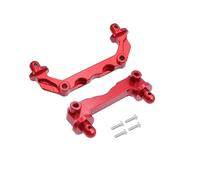MKIUYVD Accessoires Voitures RC pour Mjx pour Hyper pour Go 14210 Métal Avant Arrière Voiture Coque Colonne Piliers Corps Poteau RC Mise À Niveau Pièces Décoration Accessoires(Red)