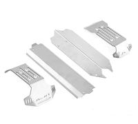 MKIUYVD Accessoires Voitures RC pour Traxxas pour Maxx 1/10 RC Pièces Mise À Niveau Voiture Version Étendue Acier Châssis Avant Arrière Armure Plaque Protection Protecteur Accessoires 5