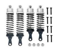 MKIUYVD Accessoires Voitures RC pour Traxxas pour Slash 4X4 pour VXL 2WD pour Rustler pour Stampede pour Hoss 1/10 rc Car Upgrades Pièces Métal Avant Arrière Amortisseur Accessoires(Silver)