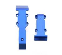 MKIUYVD Accessoires Voitures RC pour Traxxas pour Slash pour E-revo pour Summit 1/16 Plaque De Protection Avant Et Arrière en Métal 7037 rc Car Upgrade Parts Accessoires Remplacement(Blue,Set)